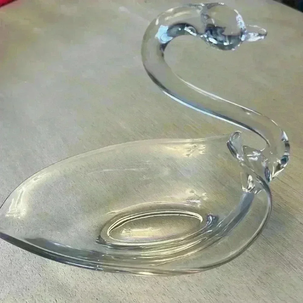 Vintage Duncan & Miller swan candy dish
